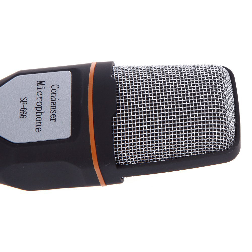 Microphone-Mic Wired With Holder Clip For Chatting Singing Karaoke Pc L Microphone-Mic Wired With Holder Clip For Chatting Singing Karaoke Pc L